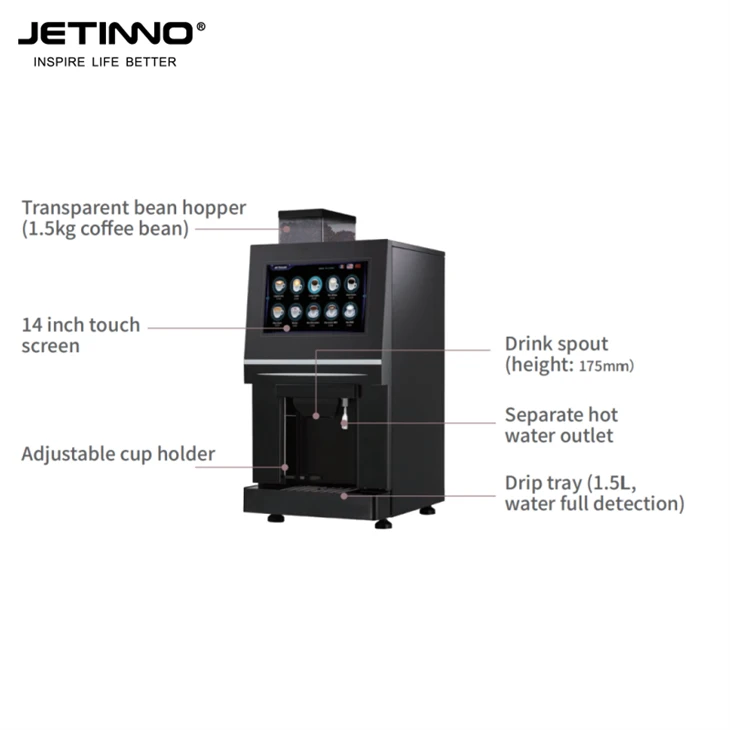 Table Top Tea Vending Machine Horeca Screen 14 inch high quality
